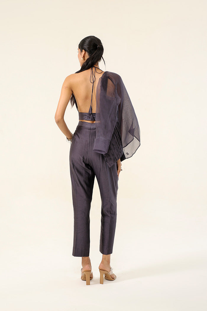 mauve grey formal outfit