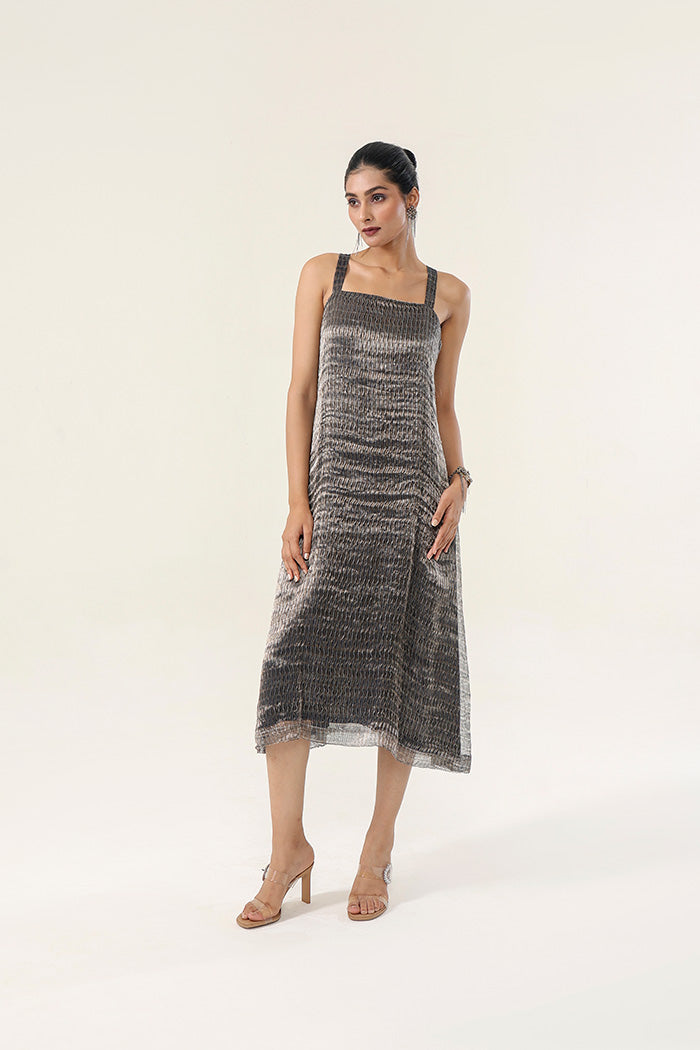 luxury organza double coat ensemble