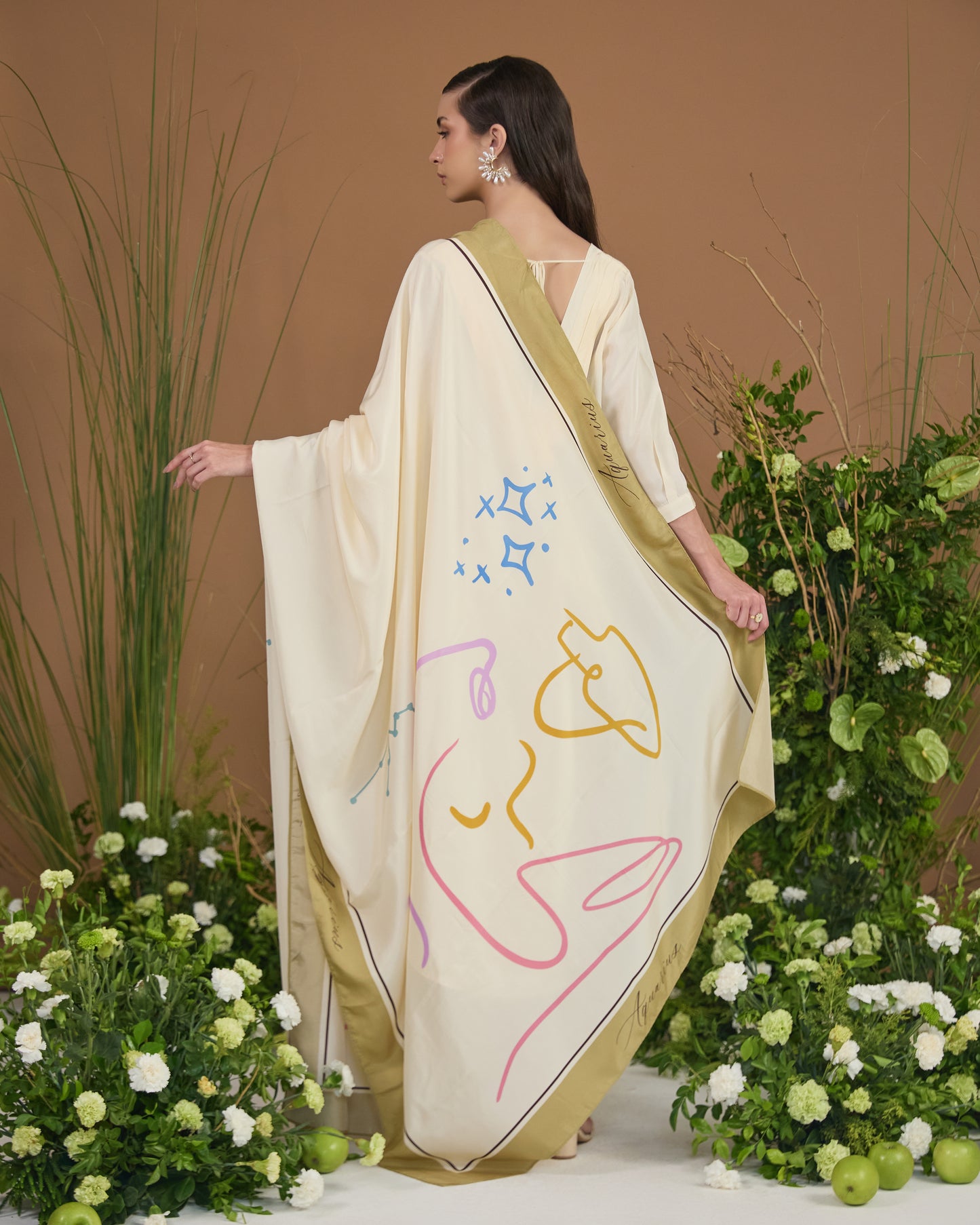 Aquarius Silk Dupatta
