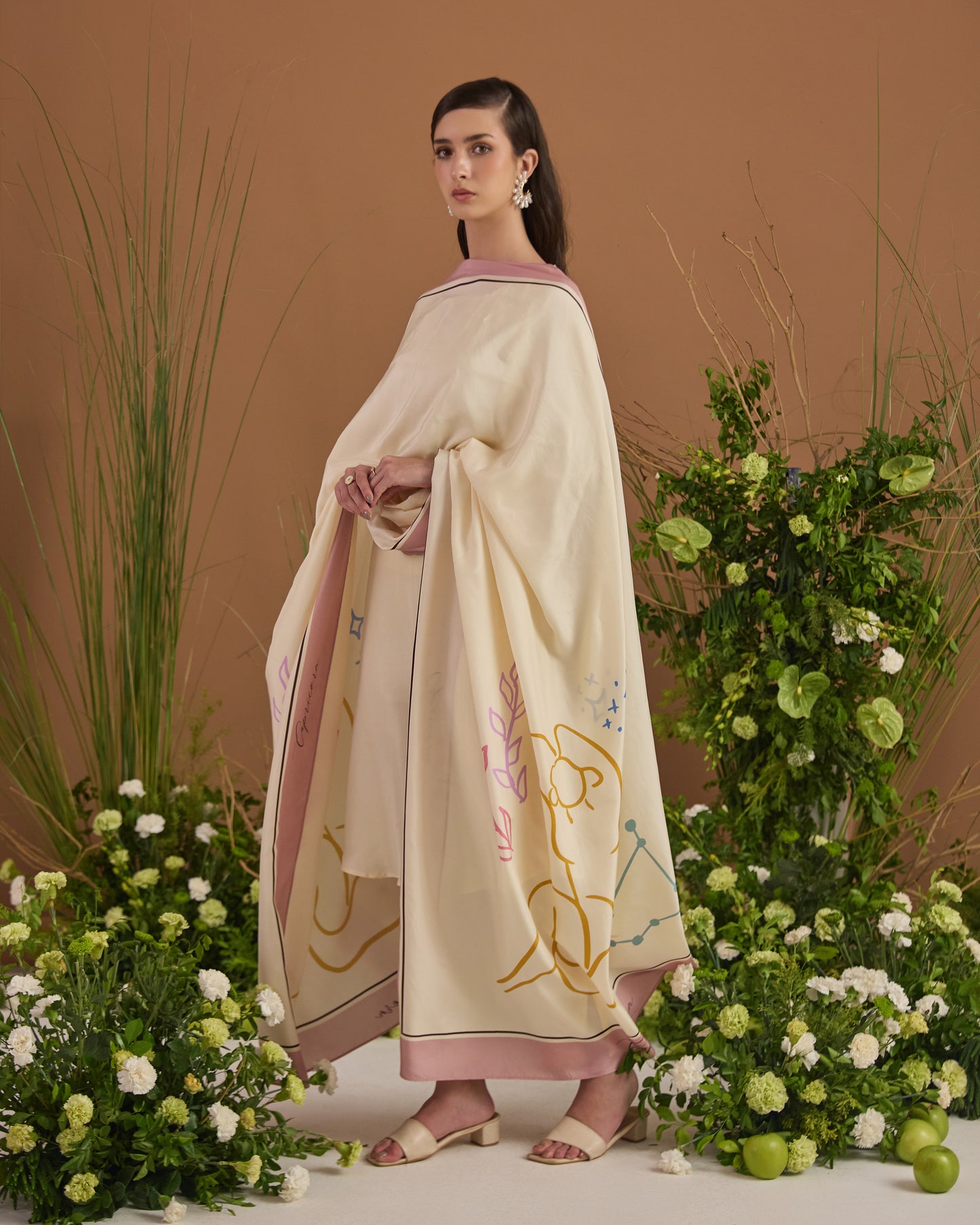 Capricorn Silk Dupatta
