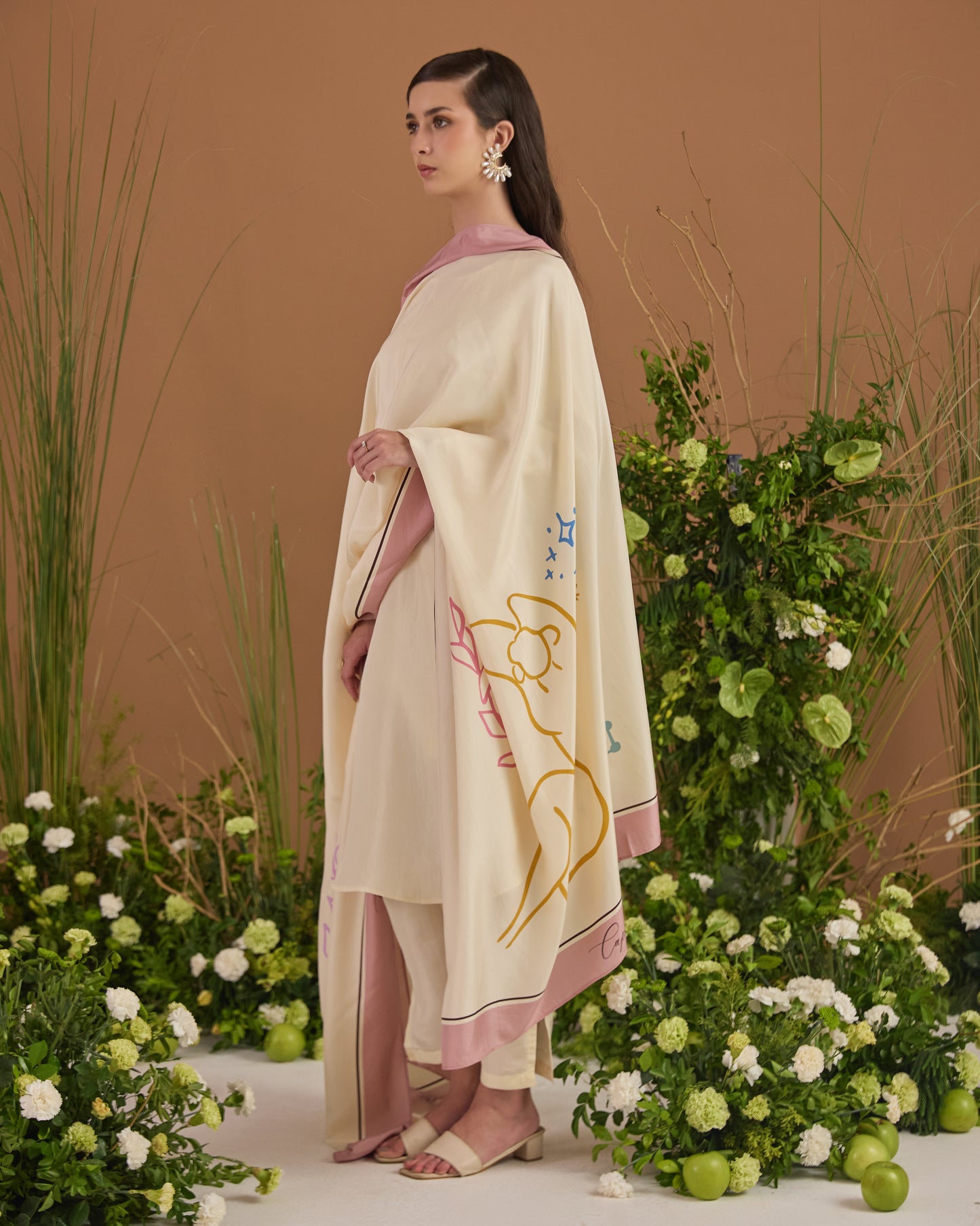 Capricorn Silk Dupatta