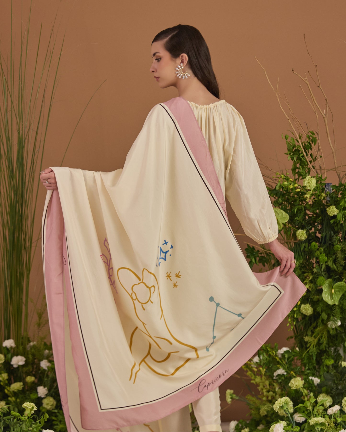 Capricorn Silk Dupatta