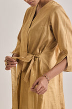 lustrous chanderi/brocade fabric with sheen
