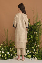 Pure Tussar Silk Printed Co-ord -Archway Print - back view | Essence by Monika