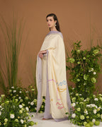 Pisces zodiac silk dupatta