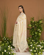 Taurus zodiac silk dupatta