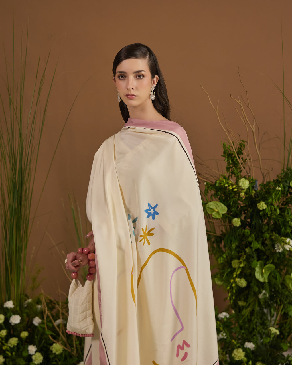 luxury astrology print dupatta